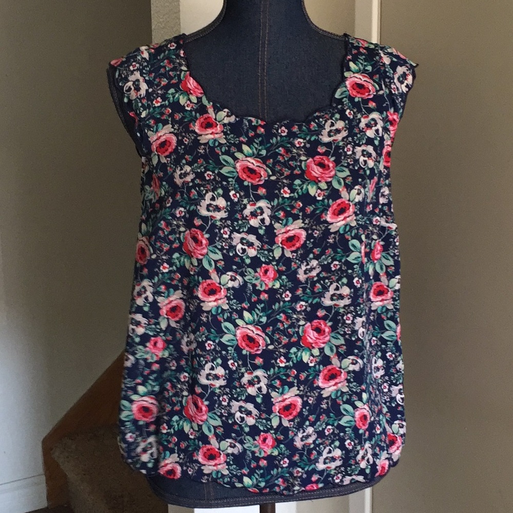 Lauren Conrad floral tank